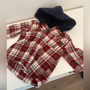 DKNY 24m button up hoodie